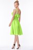 ColsBM Kimora Sharp Green Hippie One Shoulder Zip up Chiffon Mini Bridesmaid Dresses