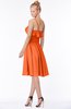 ColsBM Kimora Tangerine Hippie One Shoulder Zip up Chiffon Mini Bridesmaid Dresses