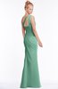 ColsBM Michelle Beryl Green Simple A-line Sleeveless Chiffon Floor Length Bridesmaid Dresses