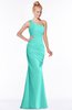 ColsBM Michelle Blue Turquoise Simple A-line Sleeveless Chiffon Floor Length Bridesmaid Dresses