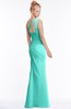 ColsBM Michelle Blue Turquoise Simple A-line Sleeveless Chiffon Floor Length Bridesmaid Dresses