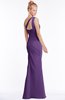 ColsBM Michelle Dark Purple Simple A-line Sleeveless Chiffon Floor Length Bridesmaid Dresses