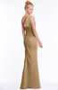 ColsBM Michelle Indian Tan Simple A-line Sleeveless Chiffon Floor Length Bridesmaid Dresses