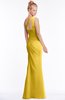 ColsBM Michelle Lemon Curry Simple A-line Sleeveless Chiffon Floor Length Bridesmaid Dresses