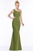 ColsBM Michelle Olive Green Simple A-line Sleeveless Chiffon Floor Length Bridesmaid Dresses