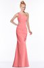 ColsBM Michelle Shell Pink Simple A-line Sleeveless Chiffon Floor Length Bridesmaid Dresses