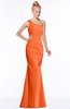 ColsBM Michelle Tangerine Simple A-line Sleeveless Chiffon Floor Length Bridesmaid Dresses