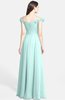 ColsBM Carolina Blue Glass Gorgeous Fit-n-Flare Off-the-Shoulder Sleeveless Zip up Chiffon Bridesmaid Dresses