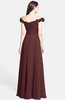 ColsBM Carolina Burgundy Gorgeous Fit-n-Flare Off-the-Shoulder Sleeveless Zip up Chiffon Bridesmaid Dresses