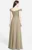 ColsBM Carolina Candied Ginger Gorgeous Fit-n-Flare Off-the-Shoulder Sleeveless Zip up Chiffon Bridesmaid Dresses