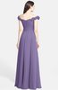 ColsBM Carolina Chalk Violet Gorgeous Fit-n-Flare Off-the-Shoulder Sleeveless Zip up Chiffon Bridesmaid Dresses