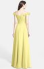 ColsBM Carolina Daffodil Gorgeous Fit-n-Flare Off-the-Shoulder Sleeveless Zip up Chiffon Bridesmaid Dresses