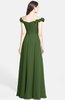 ColsBM Carolina Garden Green Gorgeous Fit-n-Flare Off-the-Shoulder Sleeveless Zip up Chiffon Bridesmaid Dresses