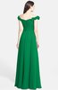ColsBM Carolina Green Gorgeous Fit-n-Flare Off-the-Shoulder Sleeveless Zip up Chiffon Bridesmaid Dresses