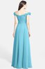 ColsBM Carolina Light Blue Gorgeous Fit-n-Flare Off-the-Shoulder Sleeveless Zip up Chiffon Bridesmaid Dresses
