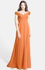 ColsBM Carolina Mango Gorgeous Fit-n-Flare Off-the-Shoulder Sleeveless Zip up Chiffon Bridesmaid Dresses