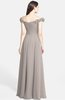 ColsBM Carolina Mushroom Gorgeous Fit-n-Flare Off-the-Shoulder Sleeveless Zip up Chiffon Bridesmaid Dresses