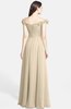 ColsBM Carolina Novelle Peach Gorgeous Fit-n-Flare Off-the-Shoulder Sleeveless Zip up Chiffon Bridesmaid Dresses