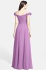 ColsBM Carolina Orchid Gorgeous Fit-n-Flare Off-the-Shoulder Sleeveless Zip up Chiffon Bridesmaid Dresses