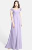 ColsBM Carolina Pastel Lilac Gorgeous Fit-n-Flare Off-the-Shoulder Sleeveless Zip up Chiffon Bridesmaid Dresses