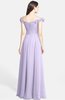 ColsBM Carolina Pastel Lilac Gorgeous Fit-n-Flare Off-the-Shoulder Sleeveless Zip up Chiffon Bridesmaid Dresses