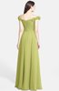 ColsBM Carolina Pistachio Gorgeous Fit-n-Flare Off-the-Shoulder Sleeveless Zip up Chiffon Bridesmaid Dresses