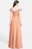 ColsBM Carolina Salmon Gorgeous Fit-n-Flare Off-the-Shoulder Sleeveless Zip up Chiffon Bridesmaid Dresses
