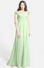 ColsBM Carolina Seacrest Gorgeous Fit-n-Flare Off-the-Shoulder Sleeveless Zip up Chiffon Bridesmaid Dresses