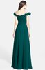ColsBM Carolina Shaded Spruce Gorgeous Fit-n-Flare Off-the-Shoulder Sleeveless Zip up Chiffon Bridesmaid Dresses