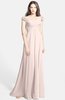 ColsBM Carolina Silver Peony Gorgeous Fit-n-Flare Off-the-Shoulder Sleeveless Zip up Chiffon Bridesmaid Dresses