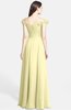 ColsBM Carolina Soft Yellow Gorgeous Fit-n-Flare Off-the-Shoulder Sleeveless Zip up Chiffon Bridesmaid Dresses