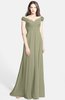 ColsBM Carolina Sponge Gorgeous Fit-n-Flare Off-the-Shoulder Sleeveless Zip up Chiffon Bridesmaid Dresses