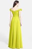 ColsBM Carolina Sulphur Spring Gorgeous Fit-n-Flare Off-the-Shoulder Sleeveless Zip up Chiffon Bridesmaid Dresses