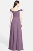 ColsBM Carolina Valerian Gorgeous Fit-n-Flare Off-the-Shoulder Sleeveless Zip up Chiffon Bridesmaid Dresses