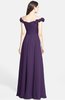 ColsBM Carolina Violet Gorgeous Fit-n-Flare Off-the-Shoulder Sleeveless Zip up Chiffon Bridesmaid Dresses