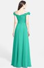 ColsBM Carolina Viridian Green Gorgeous Fit-n-Flare Off-the-Shoulder Sleeveless Zip up Chiffon Bridesmaid Dresses