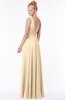 ColsBM Reyna Apricot Gelato Mature Sleeveless Chiffon Floor Length Ruching Bridesmaid Dresses