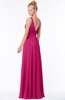 ColsBM Reyna Beetroot Purple Mature Sleeveless Chiffon Floor Length Ruching Bridesmaid Dresses