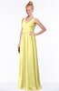 ColsBM Reyna Daffodil Mature Sleeveless Chiffon Floor Length Ruching Bridesmaid Dresses