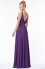 ColsBM Reyna Dark Purple Mature Sleeveless Chiffon Floor Length Ruching Bridesmaid Dresses