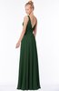 ColsBM Reyna Hunter Green Mature Sleeveless Chiffon Floor Length Ruching Bridesmaid Dresses