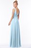 ColsBM Reyna Ice Blue Mature Sleeveless Chiffon Floor Length Ruching Bridesmaid Dresses