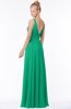 ColsBM Reyna Pepper Green Mature Sleeveless Chiffon Floor Length Ruching Bridesmaid Dresses