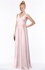ColsBM Reyna Petal Pink Mature Sleeveless Chiffon Floor Length Ruching Bridesmaid Dresses