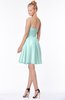 ColsBM Bridget Blue Glass Casual Sleeveless Zip up Chiffon Mini Bridesmaid Dresses