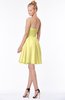 ColsBM Bridget Daffodil Casual Sleeveless Zip up Chiffon Mini Bridesmaid Dresses