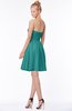 ColsBM Bridget Emerald Green Casual Sleeveless Zip up Chiffon Mini Bridesmaid Dresses