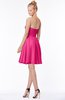 ColsBM Bridget Fandango Pink Casual Sleeveless Zip up Chiffon Mini Bridesmaid Dresses
