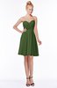 ColsBM Bridget Garden Green Casual Sleeveless Zip up Chiffon Mini Bridesmaid Dresses