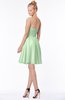 ColsBM Bridget Light Green Casual Sleeveless Zip up Chiffon Mini Bridesmaid Dresses